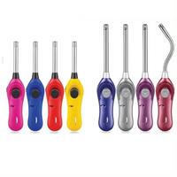Briquet à gaz rechargeable de haute qualité, coupe-vent, flamme bleue, avec fonction torche, idéal pour les cadeaux d'affaires