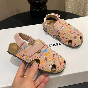 HIPPO KIDS Sandalias para niños Retro Zapatos de suela blanda para exteriores Estampado de <span class=keywords><strong>dibujos</strong></span> animados Niñas Zapatos de playa Zapatos casuales de verano - Product Image 4