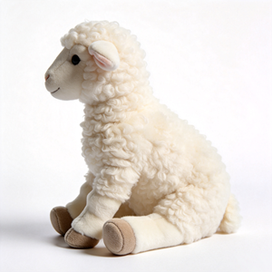 Peluche de Oveja Blanca Realista Personalizado con Material de Poliéster y Relleno de Algodón PP, Tamaños Personalizados, Edredón - Product Image 3