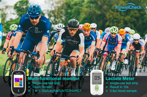 Système portable de surveillance de la <span class=keywords><strong>glycémie</strong></span> et de la lactate, éjection des bandelettes en un clic, sans contamination, résultats rapides et fiables - Product Image 3