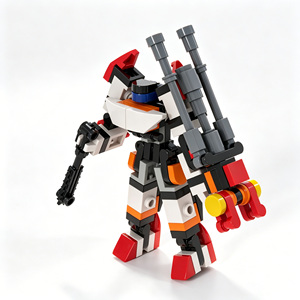DIY Assemble Mecha Missile Robot Building <b>Blocks</b> Kit 83 Pieces Educational STEM Sci‑Fi Model Building Construction Bricks Set - Product Image 1