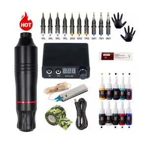 2022 Nhà Máy Giá Rẻ Bán Buôn Vĩnh Viễn Make Up Động Cơ Hàng Đầu Tattoo Machine Hoàn Thành Tattoo Machine Kit