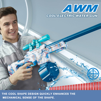Jouets pistolets à eau haute vitesse avec grande capacité, pistolet à eau électrique automatique AWM, pistolet à eau électrique automatique pour adultes