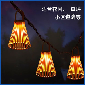 ไฟตาข่ายโซลาร์เซลล์ Hejia 7.2W พร้อมสวิตช์แบบเหนี่ยวนำ สำหรับตกแต่งระเบียง สวน และบ้านพักตากอากาศ - Product Image 4