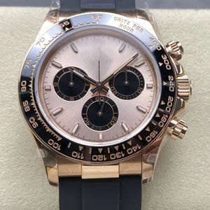 Reloj Mecánico de Súper Calidad, 40 mm, Fábrica QF, 126519, Acero 904L, Movimiento 4131, Peso 155 g, Oro Rosa, Cronógrafo Panda - Product Image 1