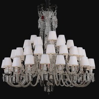 Lustre suspendu en cristal de luxe sur mesure pour salle de mariage, fête, hôtel, restaurant, événements d'anniversaire, escalier, décorations de la maison