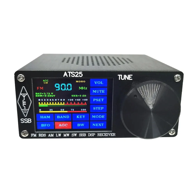 ATS25X1 Touch Screen Si4732 Chip Upgrade DSP Receiver FM LW MW SSB for Electronic Products