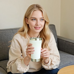 Vaso de acero inoxidable de 16OZ, taza de café portátil de doble pared, taza personalizada <span class=keywords><strong>brasileña</strong></span> - Product Image 2