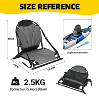 Banc confortable de siège de kayak de cadre en aluminium pour des sports et le divertissement