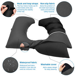 Funda acolchada impermeable para asiento de inodoro portátil con correas de fijación para el cuidado de ancianos - Product Image 4