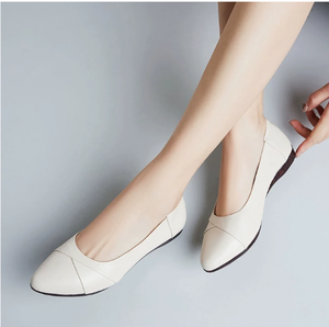 Chaussures en cuir pour femmes <span class=keywords><strong>petit</strong></span> unique nouveau printemps/été un <span class=keywords><strong>pied</strong></span> confortable doux chaussures plates pour femmes - Product Image 6