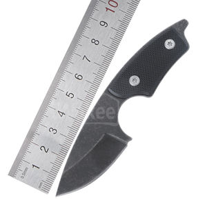 G10サバイバルボールチアンミニナイフキャンプネックレスポケットネックナイフ、kydexシースメタルベルトクリップ付き - Product Image 3