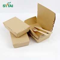 Boîtes à emporter en papier kraft, contenants alimentaires à emporter pour restaurant