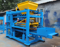 Machine automatique de fabrication de briques QT4-15, machine hydraulique de fabrication de blocs de béton pour pavés creux et pleins avec contrôle PLC, cycle de 15 secondes
