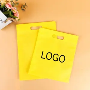 wholesale Trending hot products cheap price portable t shirt packaging custom eco-friendly shopping non woven d cut bags