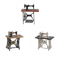 Machine à coudre pour maison de poupée antique en métal, échelle 1/12, accessoires pour maison de poupée, machine à coudre miniature