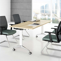 Petit bureau scolaire rabattable mobile bureau conférence réunion informatique formation bureaux meubles avec roues bureau modulaire Table pliante