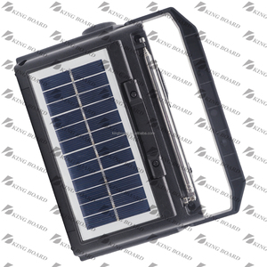 Radio Portátil Inalámbrica KTF-1651 AM FM SW de 8 Bandas con Energía Solar, Altavoz Bluetooth para Exteriores con Linterna, <span class=keywords><strong>Reproductor</strong></span> de Música Multifunción con <span class=keywords><strong>MP3</strong></span>, TF y USB - Product Image 3