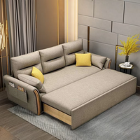 Canapé-lit convertible 3 en 1 avec rangement, canapé multifonctionnel, fauteuil inclinable de bureau, canapé pliable, canapé-lit convertible