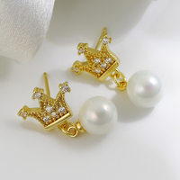 Nouvelles boucles d'oreilles pendantes à fleurs tendance et douces, style coréen, élégantes, au tempérament raffiné, en perles de coquillage fines, pour femmes
