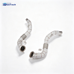 Tuyau d'échappement turbo à haut débit en acier inoxydable T304 pour BMW X5M F85 X6M F86 S63 4.4T V8 – Raccordement direct - Product Image 6