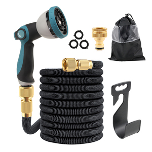 Manguera de Jardín Mágica Flexible y Extensible de Látex de 3 Capas, 25, 50, 75, 100 Pies, con Boquilla de Rociado, Gran Venta - Product Image 1