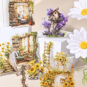 สติ๊กเกอร์ PET 30 แผ่น/แพ็ค รวมวัสดุจัดสวน 6 ชิ้น สําหรับซีรีย์ Garden Corner - Product Image 4