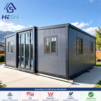 Maison extensible en conteneur de 30 pieds ou 40 pieds, conforme aux normes australiennes ISO 1461, en acier galvanisé à chaud, 1, 2, 3, 4 ou 5 chambres, moderne, étanche, type « Granny Flat »