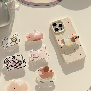 INS Han Feng Meow Wang แผ่นกาวอะคริลิคพับเก็บได้ลายสัตว์การ์ตูนขาตั้งสำหรับวางบนเตียง - Product Image 3