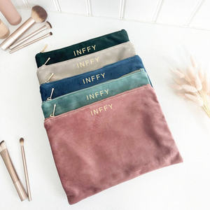 Wholesale Custom Printed Logo <b>Small</b> Velvet Drawstring Pouch Cosmetic <b>Bag</b> Recyclable Luxury High Quality Jewelry Storage <b>Gift</b> - Product Image 2