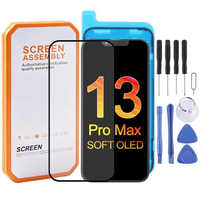 Stock Available LCD Replacement Screen HXL Soft OLED Screen for iPhone 13 Pro Max Mobile Phone LCDs