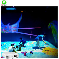 Projection de sol de plage pour enfants en intérieur Équipement de jeux de piscine Projecteur interactif Jeux pour l'école et le parc d'attractions