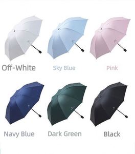 Parapluie promotionnel compact, imperméable, avec revêtement noir anti-UV, pliable en 3 sections, personnalisable avec logo OEM, pas cher, pour commandes en gros - Product Image 2