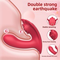 Vibrateur sans fil portable à double vibration puissante pour la stimulation du point G et du clitoris, jouet sexuel pour adultes améliorant l'orgasme