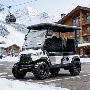 Voiturette de golf - Chariot de golf électrique 4 places pour parcours, Offre promotionnelle, Certifié CE GCC EEC pour utilisation hors route publique - Product Image 1