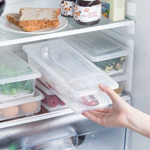 Refrigerador transparente <span class=keywords><strong>rectangular</strong></span>, gabinete de almacenamiento de granos, caja de plástico, suelo de drenaje - Product Image 3