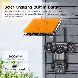 Solar <strong>CCTV</strong> <strong>Camera</strong> 4G SIM Card Wireless <strong>Outdoor</strong> Color Night Vision Home Security <strong>Camera</strong> - Product Image 2