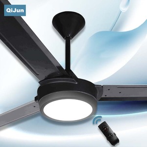 Moderno Deluxe 56 ''60'' Industrial LED Ventilador <span class=keywords><strong>de</strong></span> Techo Luz 3-Iron Blades Control Remoto AC Motor para Sala <span class=keywords><strong>de</strong></span> Estar Hotel <span class=keywords><strong>Español</strong></span> - Product Image 2