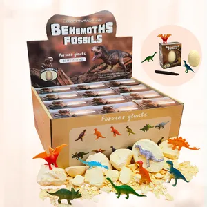 Nouveauté préscolaire science STEM artisanat jouet éducatif 12 Pack dinosaure oeuf creuser Kit pour les enfants