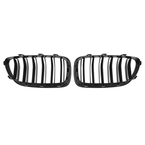 2010-2017 per <span class=keywords><strong>BMW</strong></span> 5 serie F10 griglia <span class=keywords><strong>nera</strong></span> lucida doppio sale ABS materiale - Product Image 3