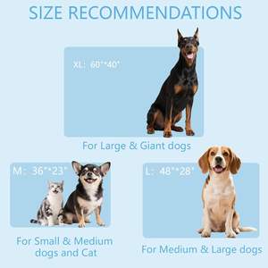 Zomerkoelmat voor honden, ademend, wasbaar, met antislipbodem voor binnen en buiten gebruik - Product Image 1