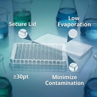Microplaques de culture cellulaire stériles jetables à 96 puits, fond en U pour une croissance cellulaire uniforme, équipement de laboratoire de microbiologie