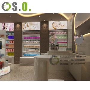 ชั้นโลหะสำหรับโชว์เครื่องสำอางดีไซน์ภายในร้านเครื่องสำอางชั้นโชว์เครื่องสำอาง - Product Image 5