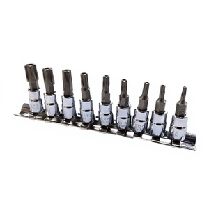 Jeu de douilles étoiles creuses <span class=keywords><strong>Torx</strong></span> Kuntai 9 pièces non magnétiques - Product Image 1