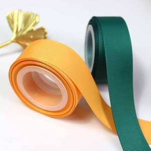 Chine Usine Couleur Personnalisée Recyclé De Marque 25mm Ruban Gros-Grain Brut 100 Yds Rubans De <span class=keywords><strong>Satin</strong></span> De Couleur - Product Image 3