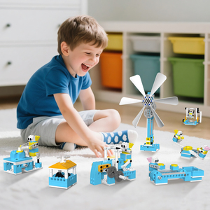 Makerzoid hạnh phúc trang trại-02 trẻ em Điện tương tác gốc Đồ chơi giáo dục <span class=keywords><strong>Robot</strong></span> cơ giới nhựa thiết kế đồ chơi điện tử phong cách - Product Image 5