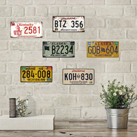Vintage USA Staatskennzeichen Metallschild Kentucky Maine Alaska Louisiana Retro Garage Bar Wanddekoration Männerhöhle Geschenk