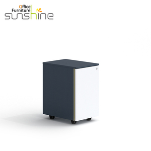 Hiện đại 3-Drawer kim loại Tủ hồ sơ với khóa phong cách nhân viên Tủ hồ sơ - Product Image 2