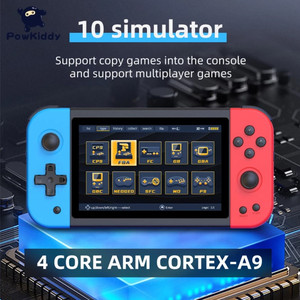 NEW <span class=keywords><strong>POWKIDDY</strong></span> X51 Console de jeu vidéo portable 5 pouces pour PS1 FC 3D Joystick Retro Games Player Support HD TV Out Consoles de jeu - Product Image 2