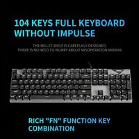 Clavier mécanique filaire ordinateur rvb rétro-éclairé mécanique rétro-éclairé jeu bureau PC filaire Mini clavier Mechan clavier